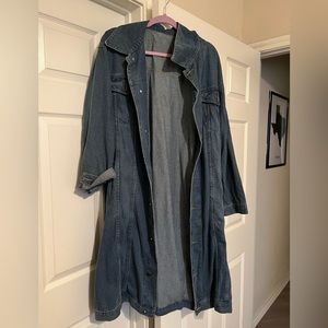 💙 Longline Denim Plus Size Jacket 💙